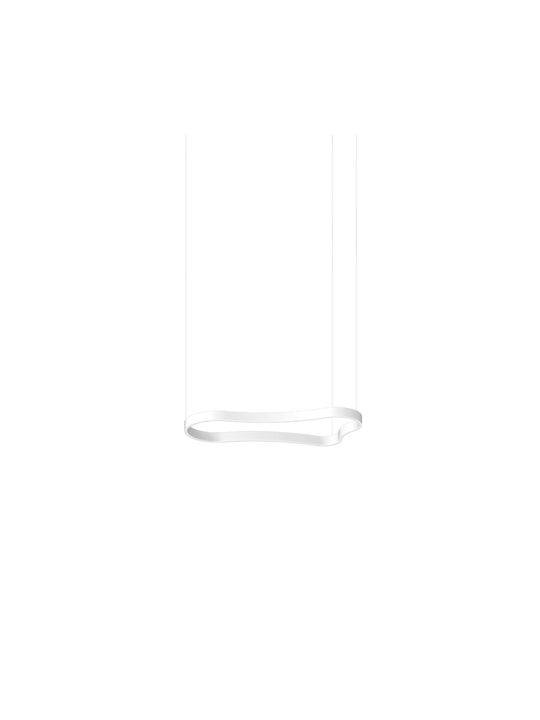 Φωτιστικό Κρεμαστό Ideal Lux WAVES Λευκό (White) 94.2x45.1x209.3εκ. 345239 